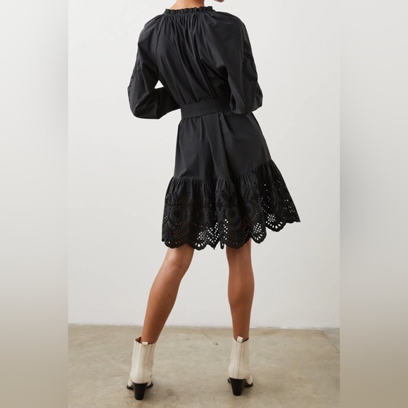 Rails Saylor Black Eyelet Dress Size Small - Picture 5 of 12